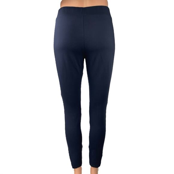 Theory Women's Navy Blue Mid Rise Ankle Skinny Casual Slim Leggings Pants Size S - Picture 3 of 5